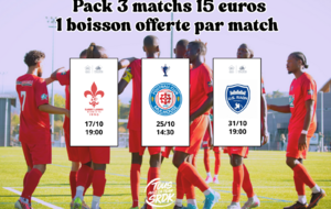 PACK SAINT LOUIS + FC MULHOUSE + US RAON