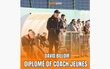 DAVID BILLOIR : DF COACH JEUNES C'EST FAIT !