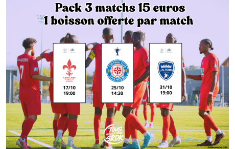 PACK SAINT LOUIS + FC MULHOUSE + US RAON