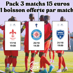 PACK SAINT LOUIS + FC MULHOUSE + US RAON